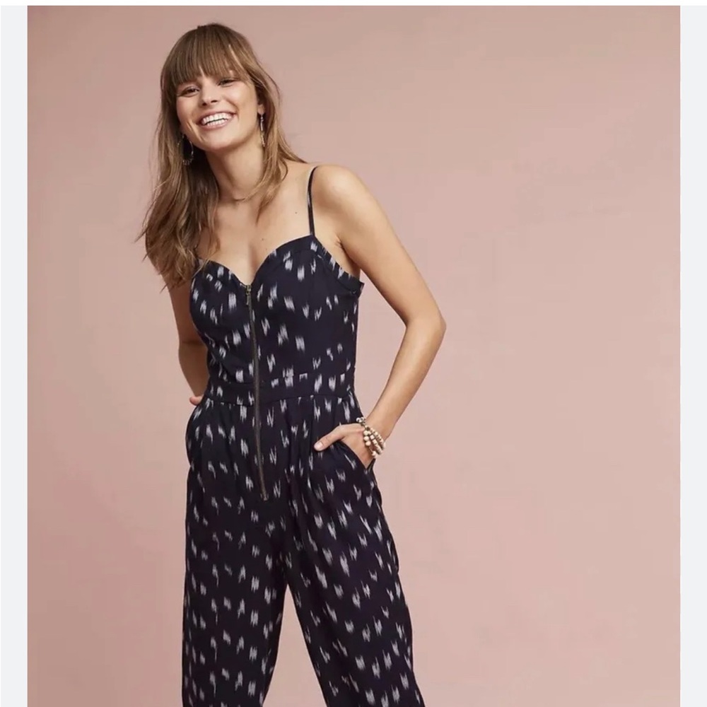 Anthropologie Elevenses brand Ikat Jumpsuit